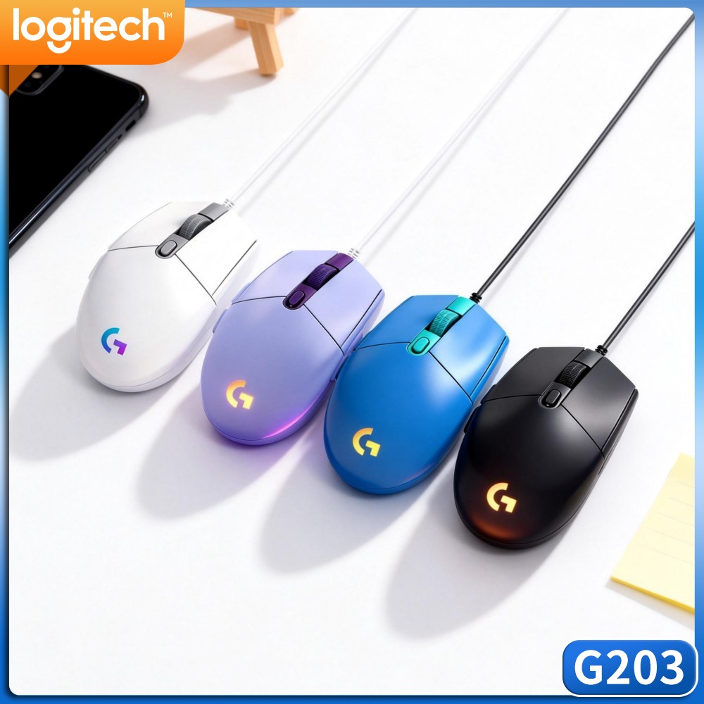 Logitech G203 LIGHTSYNC Wired  - Logitech Mouse G203 review and price