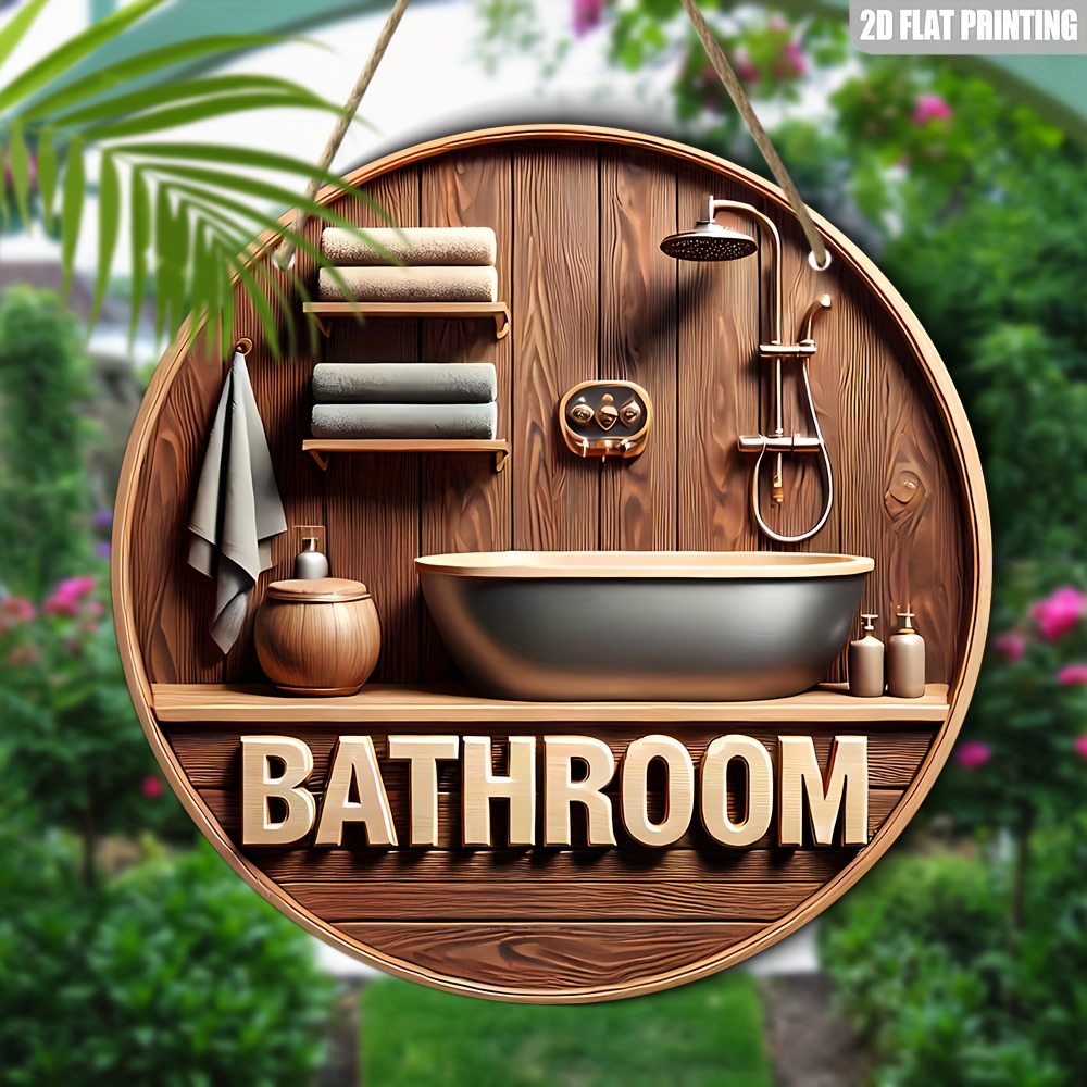 1 Piece 2D Wooden Disc Bathroo - Office Technologies review and price